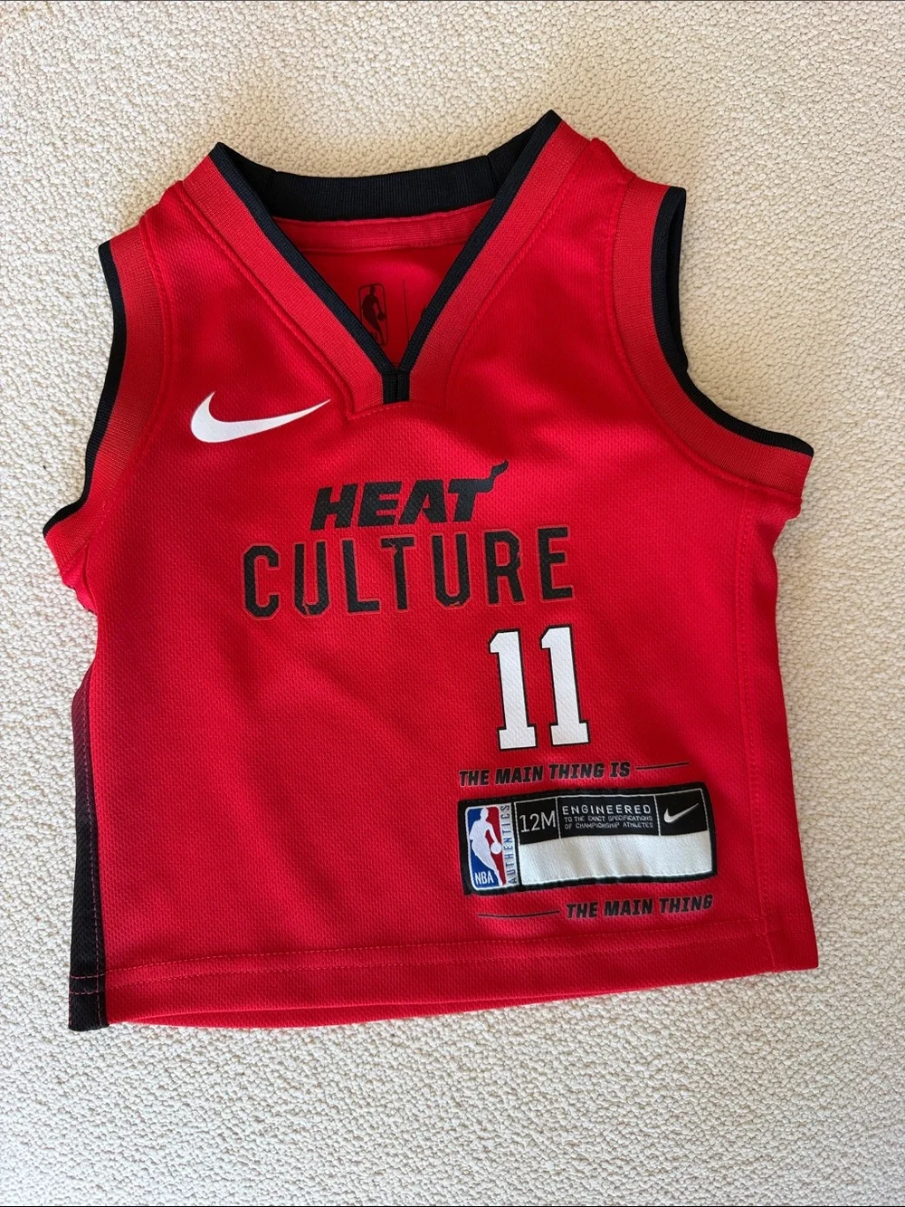 Nike Red Miami Heat Culture Youth Basketball Jersey